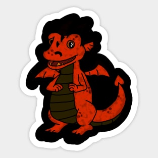 Smaug the Cuddler in Color Sticker